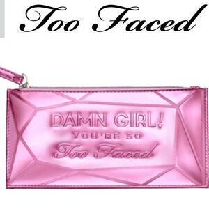 Too Faced Damn Girl! You're So Too Faced Metallic Cosmetic Bag